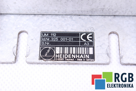UM112 HEIDENHAIN ID.NR.325001-01