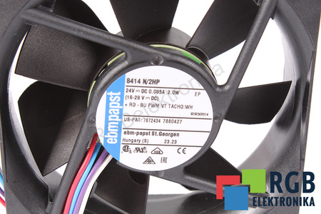 8414N/2HP EBM PAPST 80X80X25MM, 24V VENTILÁTOR