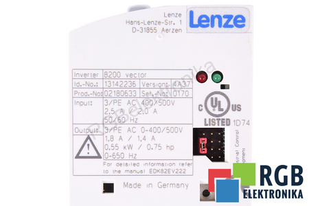 E82EV551_4C LENZE 8200 VECTOR ID.-NO. 13142236 STANDART PT