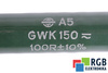 REZISTOR GWK150 VISHAY 100R 100OHM
