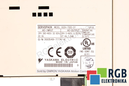 SGDH-75DE-OY YASKAWA SERVOPACK