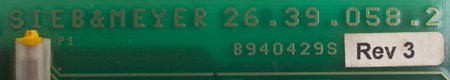 26.39.058.2 SIEB & MEYER 26.39.023.7
