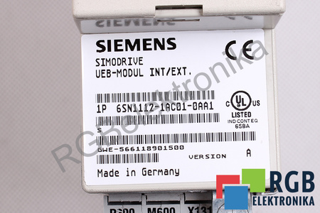 6SN1112-1AC01-0AA1 SIEMENS VERSION A SIMODRIVE 611 UEB-MODUL INT/EXT.