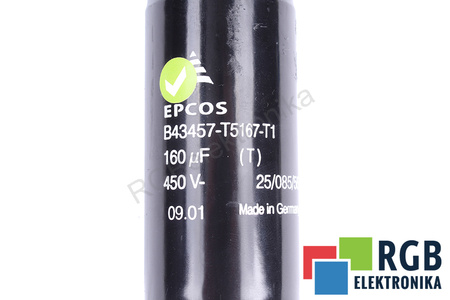 KONDENZÁTOR B43457-T5167-T1 EPCOS 450VDC, 160UF