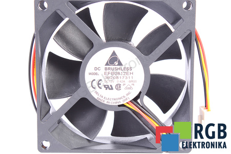 EFB0812EH DELTA 80X80X25MM, 12V, 0.42A VENTILÁTOR