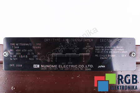 NET7500ENAUTO 400/415/440V 200V