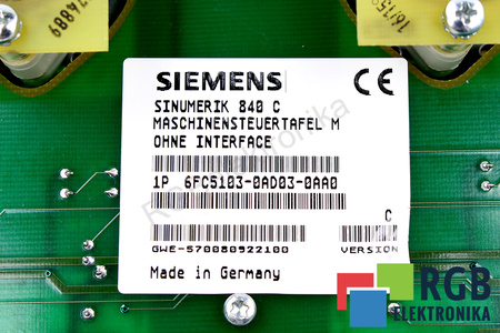 6FC5103-0AD03-0AA0 SIEMENS VER.C SINUMERIK 840C/840CE KLÁVESNICE
