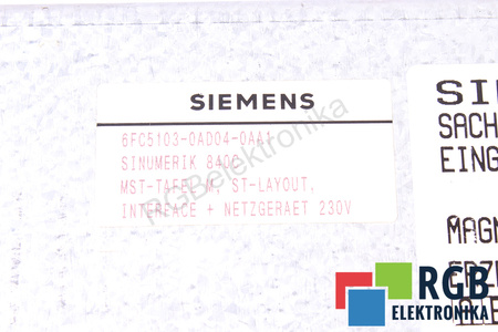 6FC5103-0AD04-0AA1 SIEMENS SINUMERIK 840C/840CE KLÁVESNICE