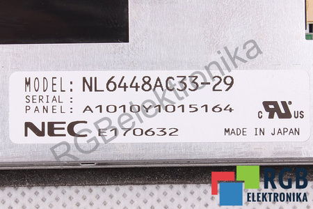 NL6448AC33-29 NEC 242X190MM LCD DISPLEJ