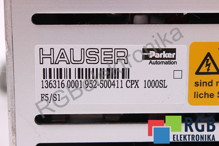 CPX1000SL F5/S1 PARKER COMPAX-SL 952-500411 HAUSER