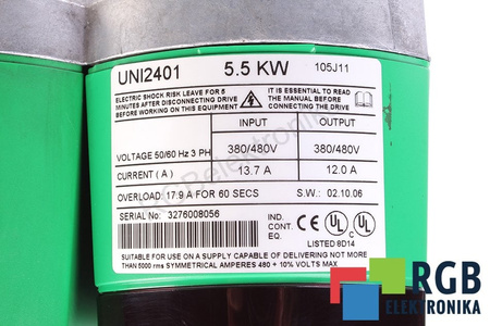UNI2401 CONTROL TECHNIQUES UNIDRIVE
