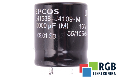 KONDENZÁTOR B41538-J4109-M EPCOS 10000UF, 16V