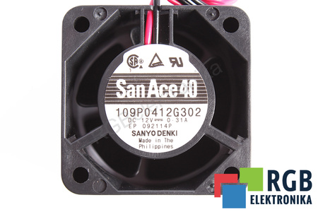 109P0412G302 SANYO DENKI 40X40X28MM, 12V VENTILÁTOR