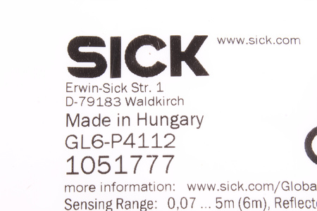 GL6-P4112 SICK 1051777 FOTORELÉ