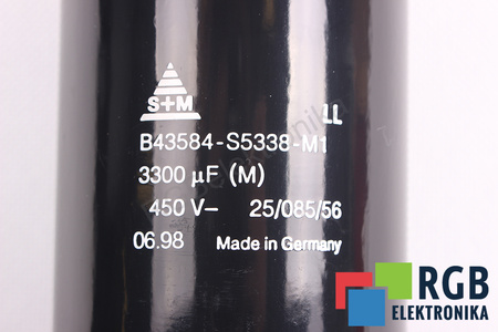 KONDENZÁTOR B43584-S5338-M1 S+M 3300UF, 450VDC