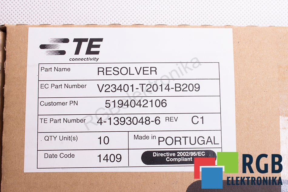 Resolveri V23401-T2014-B209 TYCO - obchod s průmyslovou automatizací a elektronikou