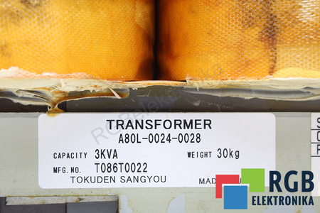 A80L-0024-0028 FANUC 380-415/440-481/500-575V, 210-240/200-230V TRANSFORMÁTOR