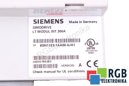 6SN1123-1AA00-0JA1 SIEMENS VERSION A SIMODRIVE 611 LT-MODUL INT.300A