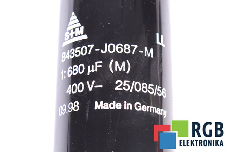 KONDENZÁTOR B43507-J0687-M S+M 680UF, 400V