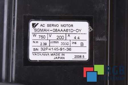 SGMAH-08AAA61D-OY YASKAWA