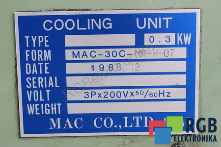 MAC-30C-MR-H-0T OKUMA CHLADICÍ SYSTÉM