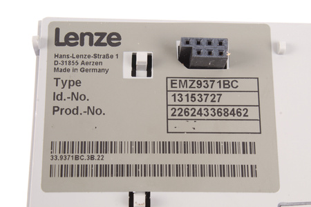 EMZ9371BC LENZE ID.-NO.13153727 OVLÁDACÍ A ŘÍDICÍ PANEL