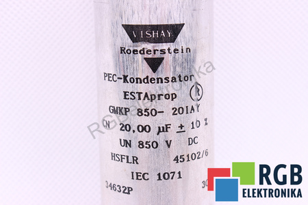 KONDENZÁTOR 20UF 850VDC VISHAY