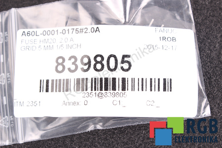 POJISTKA A60L-0001-0175#2.0A FANUC 2A