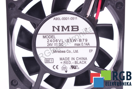 A90L-0001-0511 FANUC 2406VL-S5W-B79 60X60X15MM, 24V VENTILÁTOR