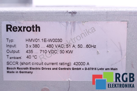 HMV01.1E-W0030-A-07-NNNN BOSCH REXROTH HMV01.1E-W0030 R911296724 ZDROJ