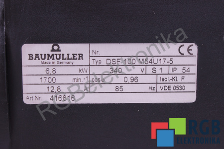 DSF100M54U17-5 BAUMÜLLER RE-21-1-A05 0.82KW