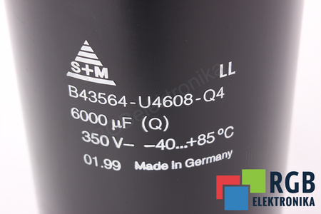 KONDENZÁTOR B43564-U4608-Q4 S+M 6000UF, 350VDC