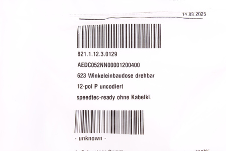 AEDC052NN00001200400 TE CONNECTIVITY 12PIN ZÁSUVKA