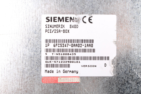 6FC5247-0AA02-1AA0 SIEMENS SINUMERIK 840D RACK