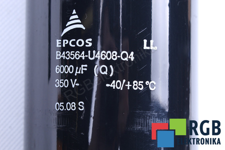 KONDENZÁTOR B43564-U4608-Q4 EPCOS 6000UF, 350VDC