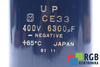 KONDENZÁTOR CE33 MATSUSHITA 6300UF, 400VDC