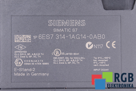 6ES7314-1AG14-0AB0 SIEMENS SIMATIC S7-300 CPU 314
