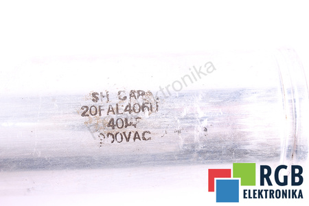 KONDENZÁTOR 20FAL406U MARCON 40UF, 200VAC