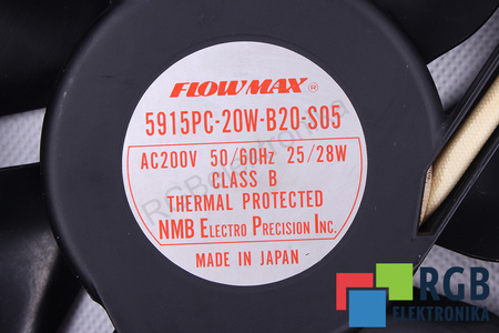 5915PC-20W-B20-S05 NMB TECHNOLOGIES 200VAC 25/28W VENTILÁTOR