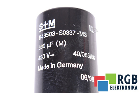 KONDENZÁTOR B43503-S0337-M3 S+M 330UF, 430V