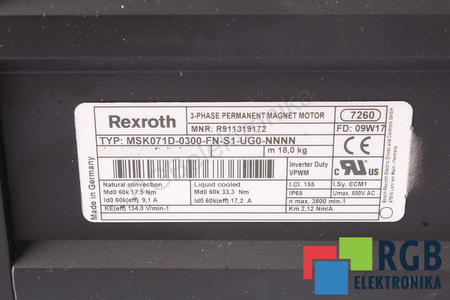 MSK071D-0300-FN-S1-UG0-NNNN REXROTH R911319172