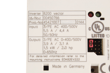 E82EV152_4B LENZE 00450766 8200 VECTOR