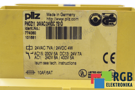 PNOZ11 PILZ 774080 BEZPEČNOSTNÍ RELÉ