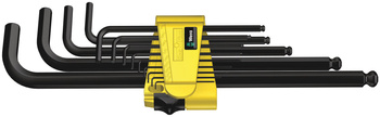 05021728001 WERA 950/13 HEX-PLUS IMPERIAL 1 SADA IMBUSŮ S KULOVOU HLAVOU BLACKLASER PALCOVÝCH, 13 DÍLŮ