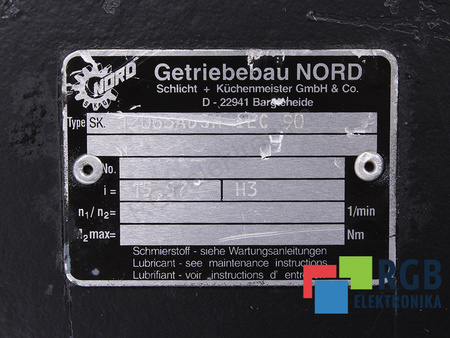 SK.12063ADSHIEC90 NORD I=15.57 PŘEVODOVKA