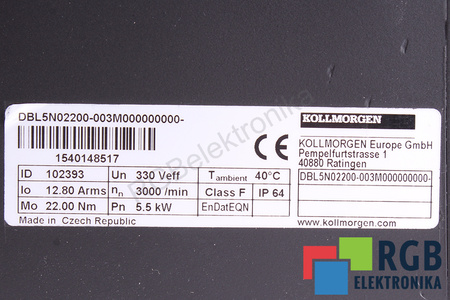 DBL5N02200-003M000000000 KOLLMORGEN SEIDEL