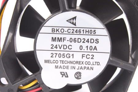 MMF-06D24DS-FC2 MELCO TECHNOREX BKO-C2461H07 60X60X25MM, 24V VENTILÁTOR