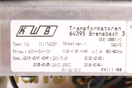 1742361 KWB 102 400V, 220V TRANSFORMÁTOR