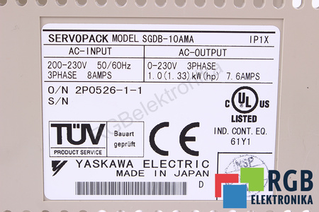 SGDB-10AMA YASKAWA KRYT