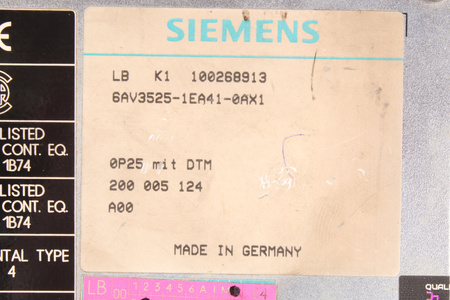 6AV3525-1EA41-0AX1 SIEMENS OP25 MIT DTM